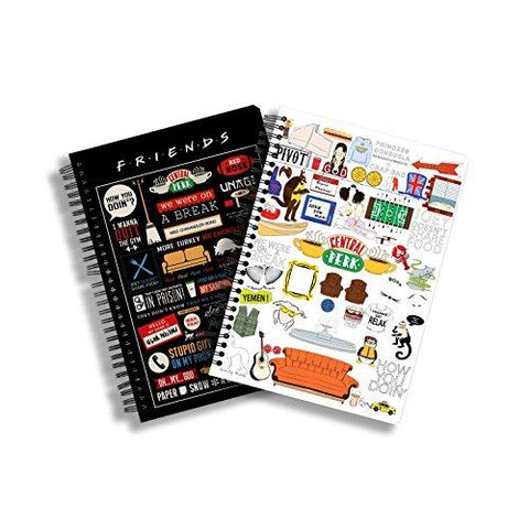 Mc Sid Razz Official "Friends" Infographic and Doodle' Notebooks (Pack of 2) - NEIGHBOUR JOY