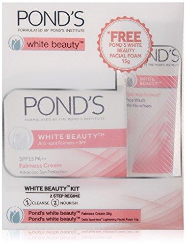 Pond's White Beauty Daily Spotless Lightening Cream, 35g with Free Ponds White Beauty Face Wash, 15g