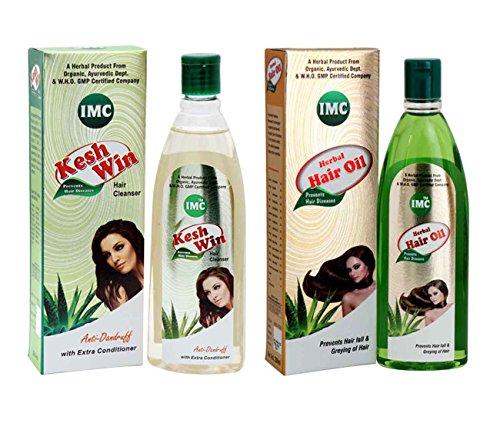 Harbal Kesh Win Hair Cleanser, anti dandruff shampoo & Herbal Hair Oil (200ML + 200ML Set Of 2) - NEIGHBOUR JOY