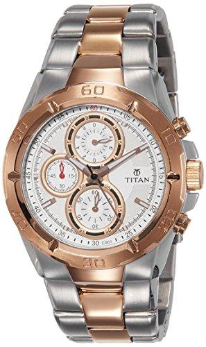 Titan Octane Chronograph Grey Dial Men's Watch - 9308KM01