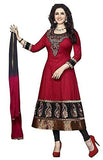 Dress Material for women latest party wear design today offers buy online for low price sale Red color and Cotton Fabric Unstitched salwar suit - NEIGHBOUR JOY