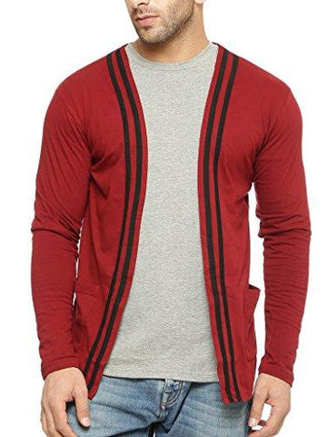 Gritstones Round Neck Full Sleeve Men'S Shrug GSFSSHG1304MRNBLK - NEIGHBOUR JOY