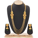 Reeva Gold Plated Multi-Strand Necklace With Earrings Set For Women - NEIGHBOUR JOY