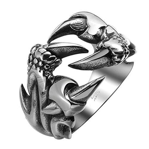 Sorella'z Mens Stainless Steel Dragon Claw Ring - NEIGHBOUR JOY