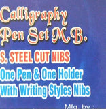 KABEER ART Arul Art Number 18 Devanagari Writing Calligraphy Pen Set with Nib Holder & 8 Cut Nibs - NEIGHBOUR JOY