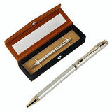 Jewel Fuel Swarovski Studded Silver Pen With Velvet Gift Box - NEIGHBOUR JOY