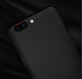 For OnePlus 5 - WOW Imagine(TM) Heat Dissipation Hollow Thin Soft TPU Back Case Cover for OnePlus 5 - Black - NEIGHBOUR JOY