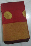 Perfectblue Cotton Silk Saree (Pbred Goli_Red) - NEIGHBOUR JOY