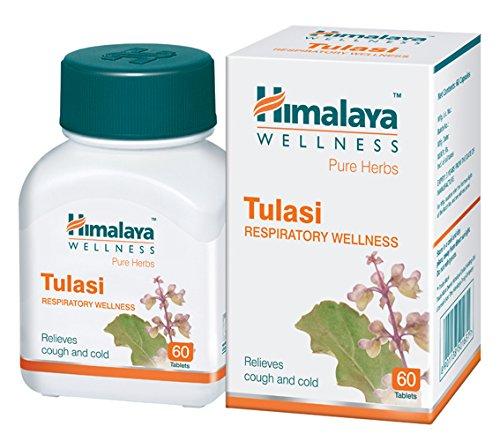 Himalaya Wellness Pure Herbs Tulasi Respiratory Wellness 60 Tablets 250 mg