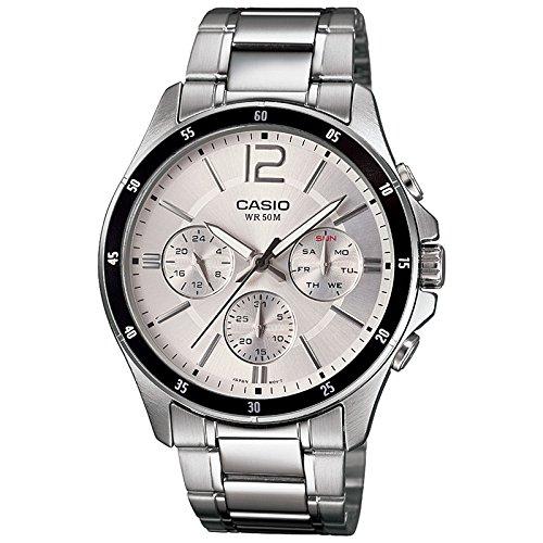 Casio Enticer Chronograph White Dial Men's Watch - MTP-1374D-7AVDF (A833) - NEIGHBOUR JOY