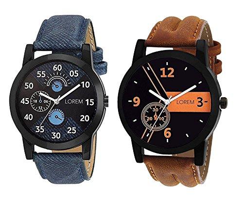 Om Designer Analogue Multicolor Dial Men's Watch-Den-234 (Pack Of 2) - NEIGHBOUR JOY