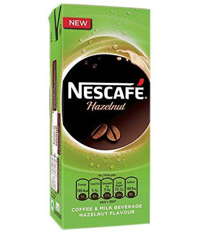 NESCAFE Ready To Drink - Hazelnut, 180ml each (Pack of 6) - NEIGHBOUR JOY