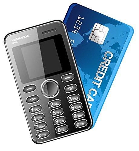 Kechaoda K66 Mini ultra slim credit card size Mobile phone With Bluetooth MP3 FM ** GOLD Colour **** FREE CHARGER WORTH 100 RS/- **