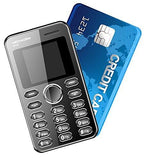 Kechaoda K66 Mini ultra slim credit card size Mobile phone With Bluetooth MP3 FM ** Black Colour ** FREE CHARGER WORTH 100 RS/- **