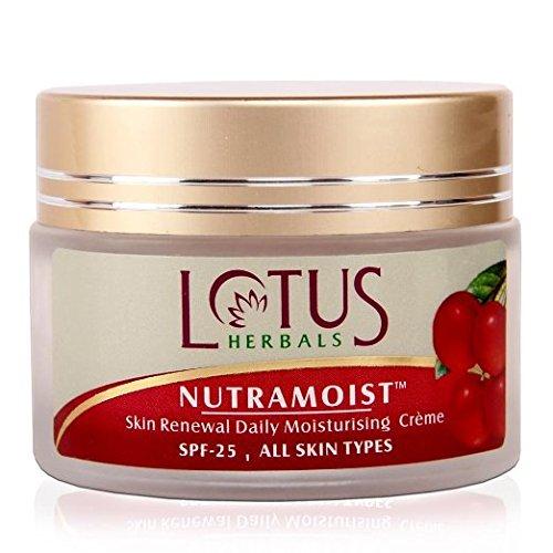 Lotus Herbals Nutramoist Skin Renewal Daily Moisturising Creme with SPF 25, 50g