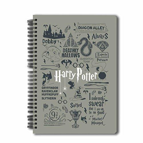 Mc Sid Razz Official "Harry Potter"- Grey Notebook licensed by Warner Bros,USA - NEIGHBOUR JOY