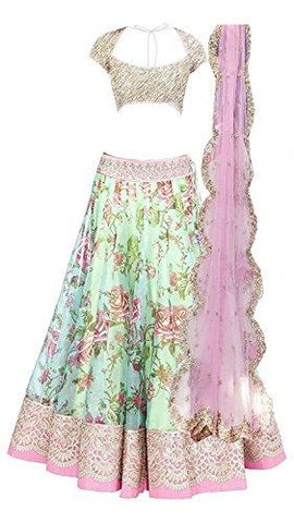 Mahavir Fashion Multi-colour Traditional Kids Wear Lehenga Choli for Girls. (8-12 Yrs) - NEIGHBOUR JOY