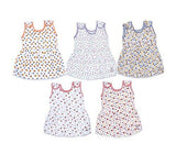 Sathiyas Baby Girls Gathered Dresses (Pack of 5) (0-6Months) - NEIGHBOUR JOY