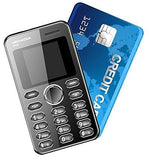 Kechaoda K116 1.44 inch QQVGA Display Slim Card Size GSM Single SIM Keypad Mobile (Black)