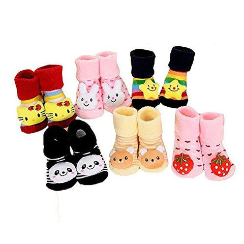 EIOTM New Born Baby Socks cum shoes - 2 Pair set Free Delivery - NEIGHBOUR JOY