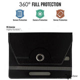 Hello Zone Exclusive 360° Rotating 7" Inch Flip Case Cover Book Cover for Micromax Canvas Tab P701 -Black - NEIGHBOUR JOY