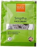 VLCC Insta Glow 5 Facial Kit, with 1 Free Additional Session