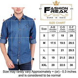 Fashion Freak Denim Shirt For Men (Jean Shirt) (DS003) (XXL - 42) - NEIGHBOUR JOY