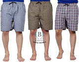 SSB Pure Cotton Multicolor Casual Solid Boxers For Men's Pack of 3