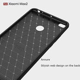 Annure Mi Max 2 Back Cover Case - Rugged Armor Shock Proof Soft TPU Back Case for Xiaomi Mi Max 2 [July 2017 release]... (Black) - NEIGHBOUR JOY