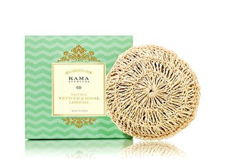 Kama Ayurveda Natural Vetiver and Sisal Loofah, 100% Natural, 25g