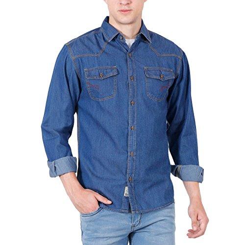 Fashion Freak Denim Shirt For Men (Jean Shirt) (DS003) (XXL - 42) - NEIGHBOUR JOY