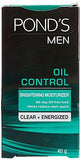 Ponds Men Oil Control Brightning Moisturizer, Clear and Energized, 40g