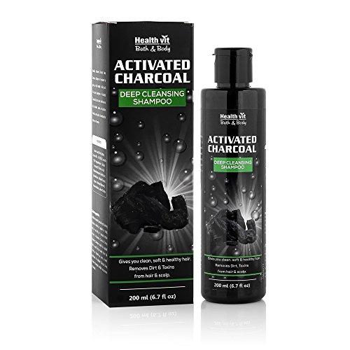 Healthvit Activated Charcoal Deep Cleansing Shampoo, 200ml