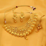 Sukkhi Traditional Gold Plated Kundan Choker Necklace Set for Women