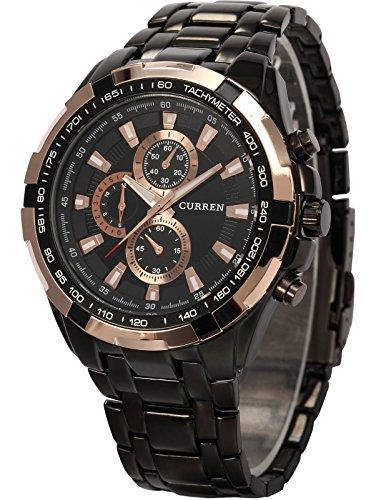 Curren Analogue Black Dial Men's Watch- CUR012 - NEIGHBOUR JOY