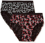 Jockey Women's Cotton Hipster (1523_Dark Prints_L) (Pack of 2) - NEIGHBOUR JOY