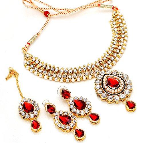 Jewar Pearl Multi Ad Necklace Set Kundan Polki Jadau Handmade Jewelry For Women - NEIGHBOUR JOY