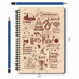 MC SID RAZZ Official "Harry Potter"-Infographic-Red Notebook licensed by Warner Bros, USA - NEIGHBOUR JOY