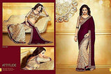 Sarees (Women's Clothing Saree For Women Latest Design Wear Sarees New Collection in MAROON Coloured VELVET Material Latest Saree With Designer Blouse Free Size Beautiful Saree For Women Party Wear Offer Designer Sarees With Blouse Piece) - NEIGHBOUR JOY