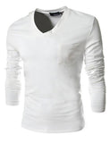 2015 New Arrival Hot Sale Fit Slim Pocket Decoration T-Shirt Men Solid Top Tees Casual Fashion T-Shirt Free Shipping 4 Color - NEIGHBOUR JOY