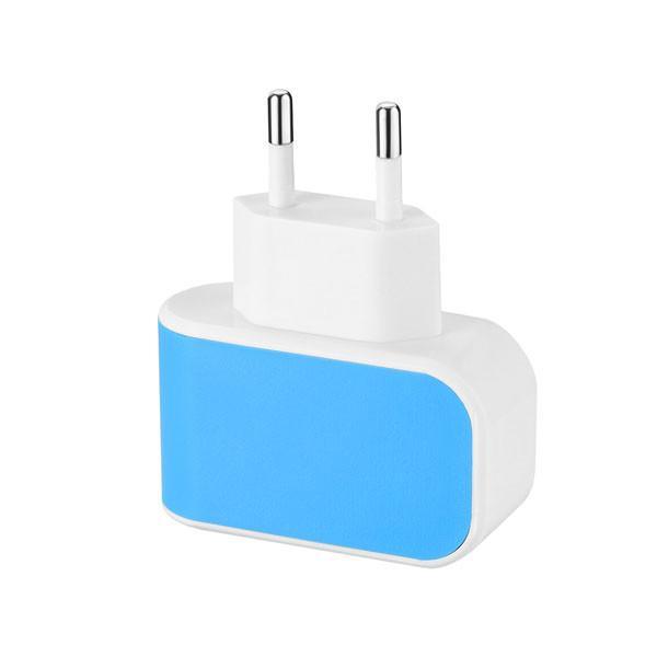 Universal USB Phone Charger Adapter 3 Ports Smart Phone Charge Head Travel Charger For Huawei Samsung iphone Tablet PC EU Plug - NEIGHBOUR JOY